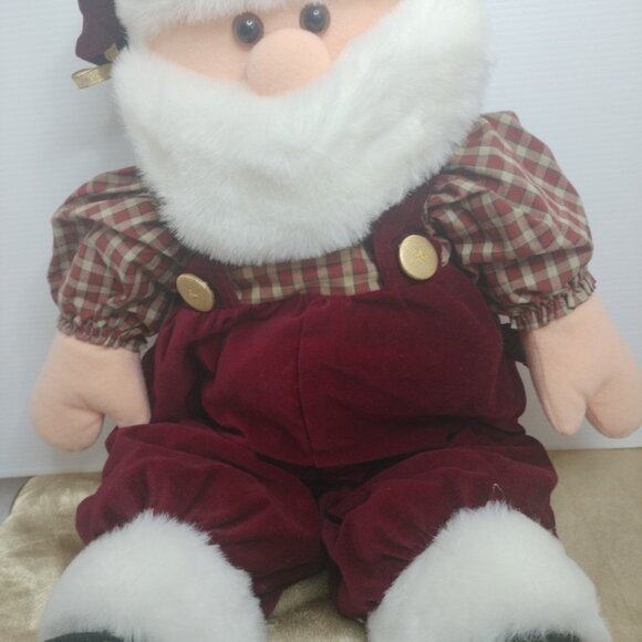Pacifix International Santa Claus Christmas Holiday Red Suit Plush Toy 23" Excel - Picture 5 of 13